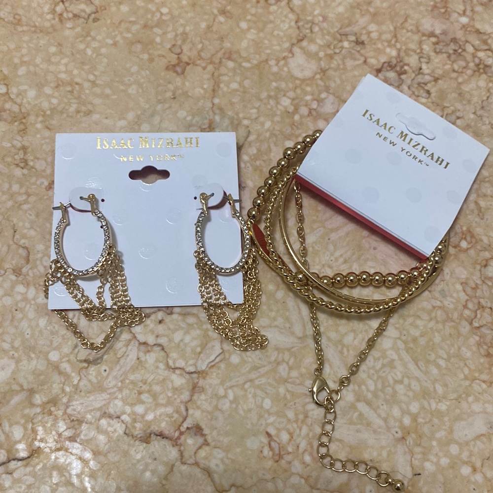 Isaac Mizrahi set earrings and Bracelet - Picture 1 of 4